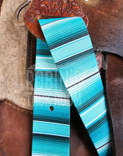 Load image into Gallery viewer, Blue serape tack set