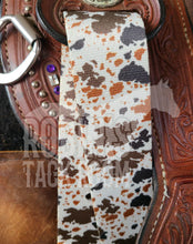 Load image into Gallery viewer, Brown cowprint tack set
