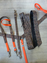 Load image into Gallery viewer, Orange camo tack set