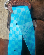 Load image into Gallery viewer, Blue checkered tack set