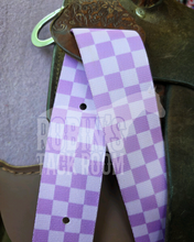 Load image into Gallery viewer, Lavender checkered tack set