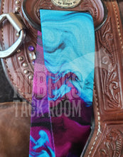 Load image into Gallery viewer, Blue and purple swirl tack set