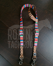 Load image into Gallery viewer, Serape and leopard one ear headstall
