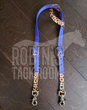 Load image into Gallery viewer, Purple and leopard one ear headstall
