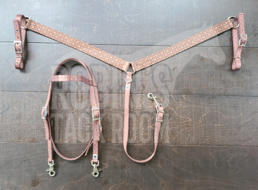 Classic headstall and breastcollar.