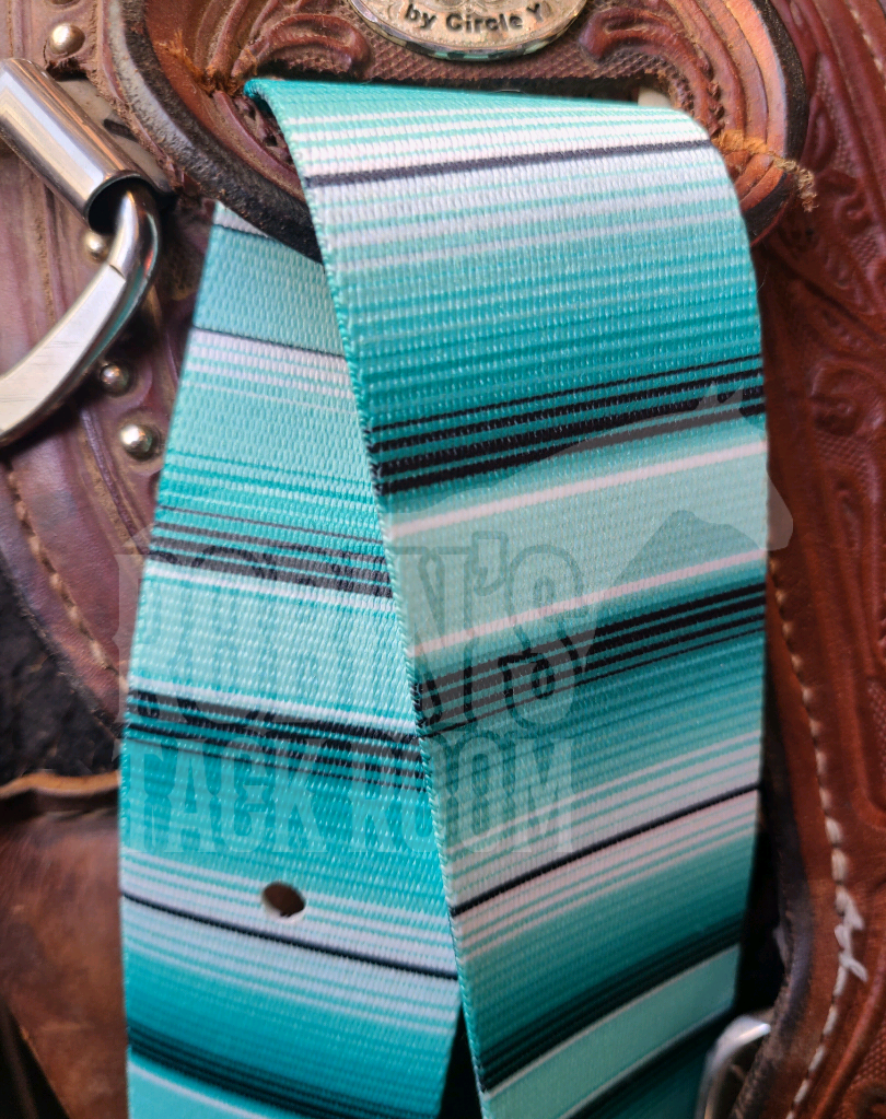 Turquoise Stitched Billet Latigo Set