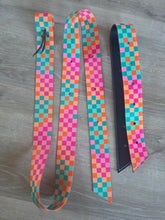 Load image into Gallery viewer, Retro checkers latigo and off billet set

