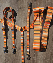 Load image into Gallery viewer, Orange serape tack set
