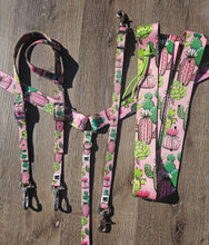 Load image into Gallery viewer, Pink cactus tack set
