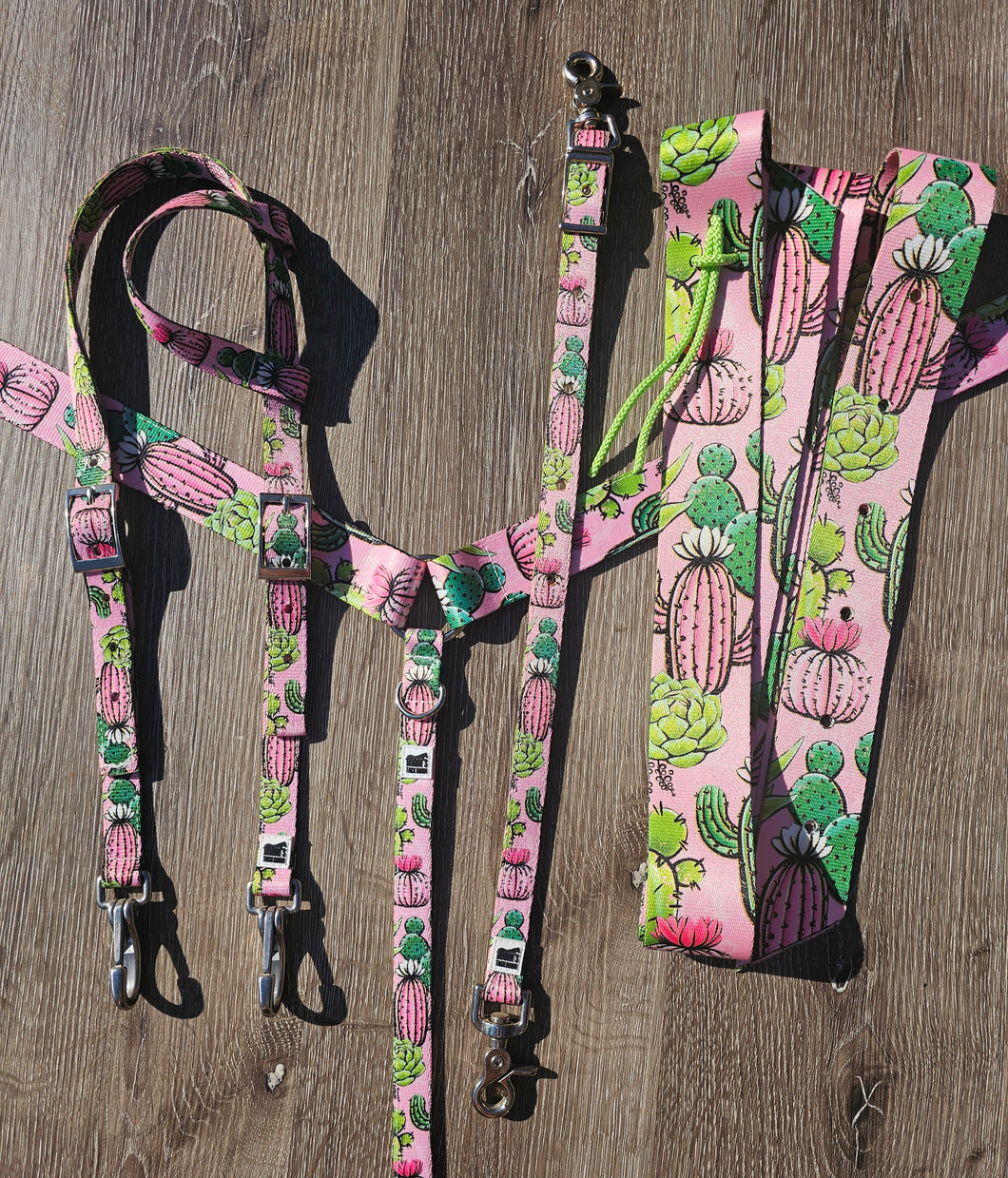 Pink cactus tack set