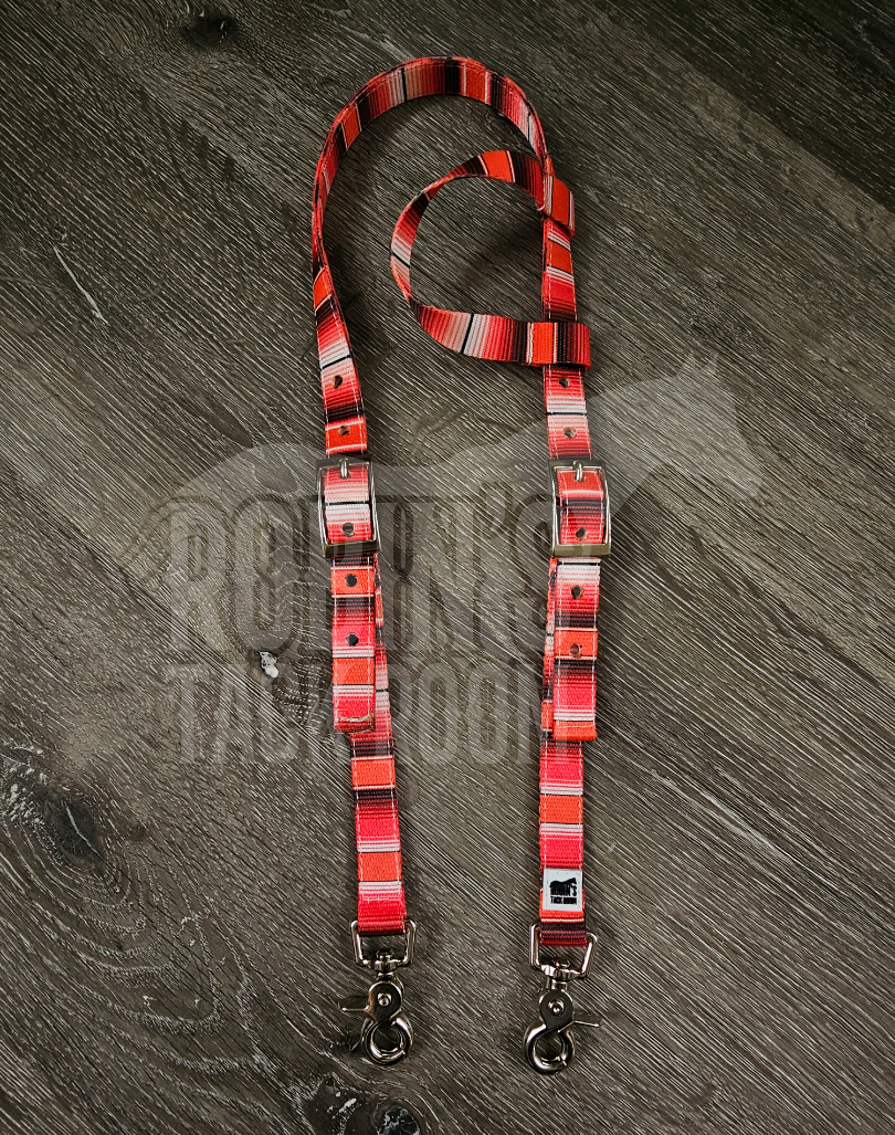 Red serape headstall