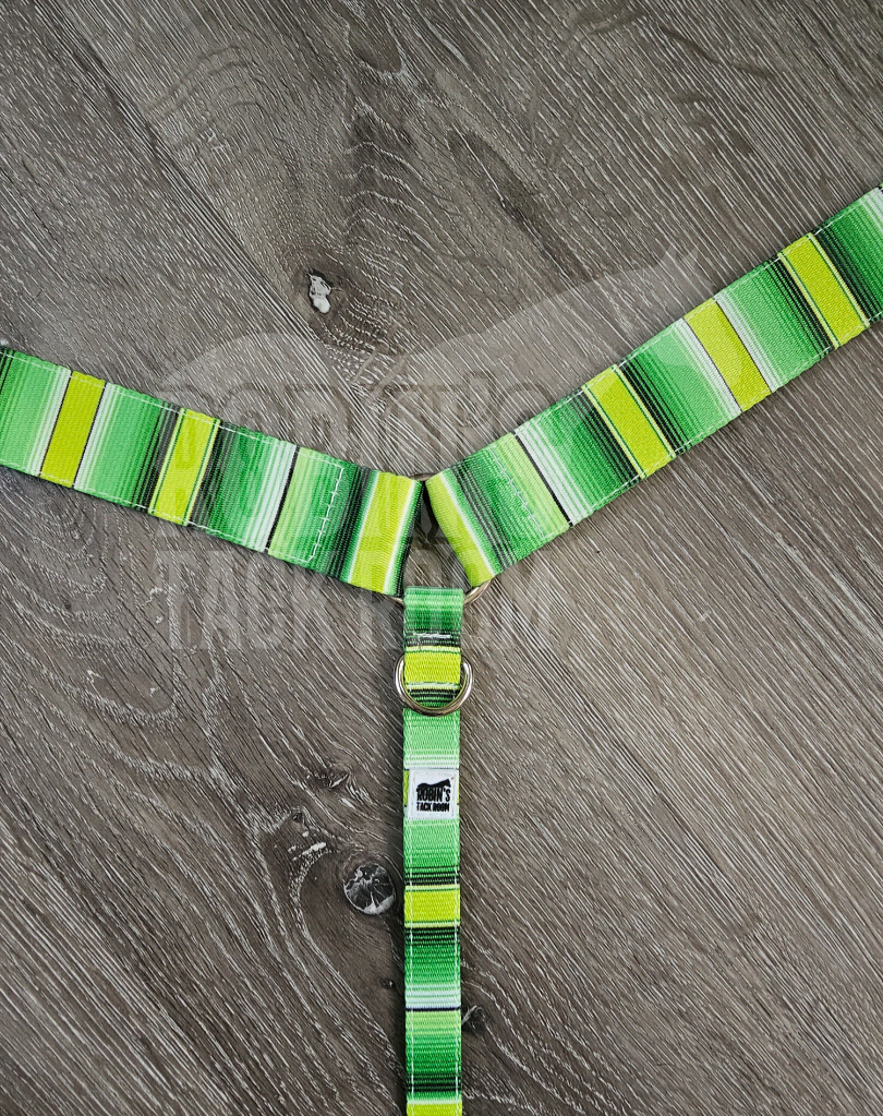 Lime green serape breastcollar