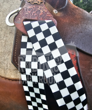 Load image into Gallery viewer, Checkered latigo and off billet set
