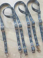 Load image into Gallery viewer, Blue aztec headstall
