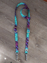 Load image into Gallery viewer, Blue and purple swirl headstall
