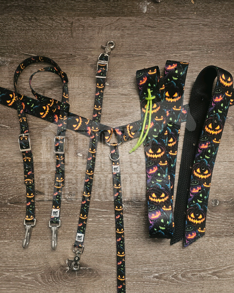 Scary pumpkins tack set