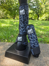Load image into Gallery viewer, Black cheetah sport boots
