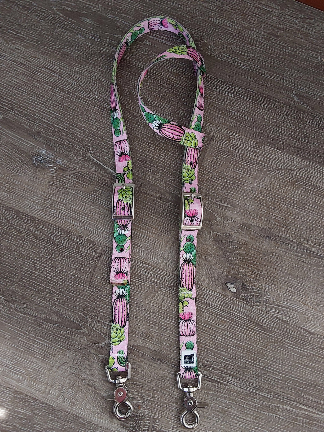 Pink cactus headstall