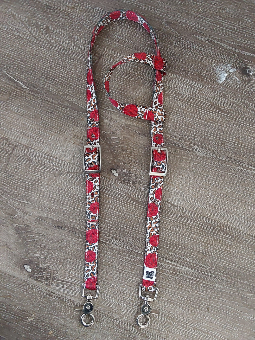 Cheetah roses headstall