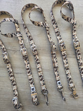 Load image into Gallery viewer, Brown and white cowprint headstall

