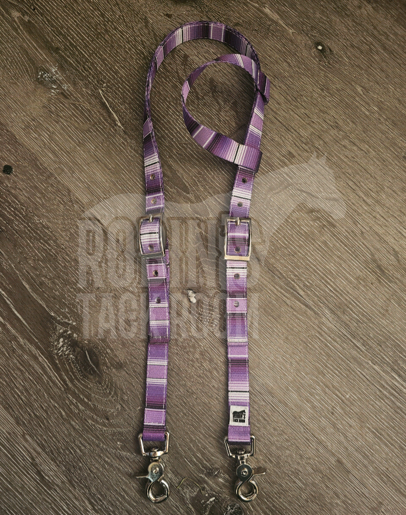 Purple serape headstall