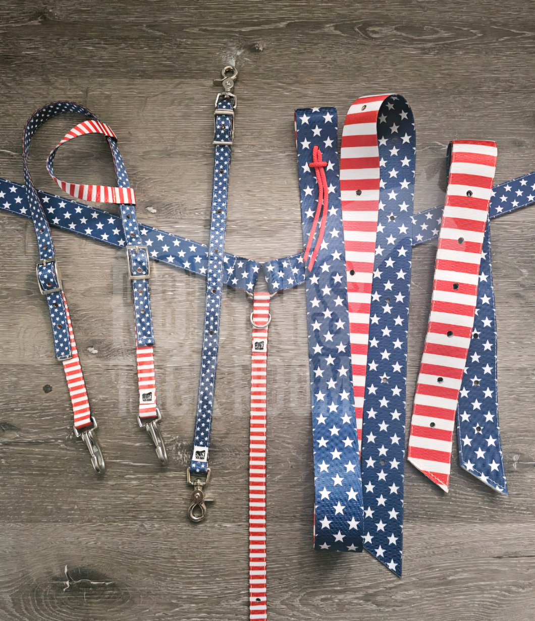 Stars and stripes tack set