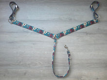 Load image into Gallery viewer, Patriotic flowers breastcollar
