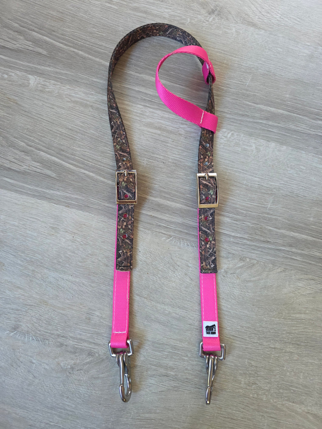 Pink camo headstall