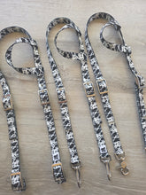 Load image into Gallery viewer, Black and white cowprint headstall
