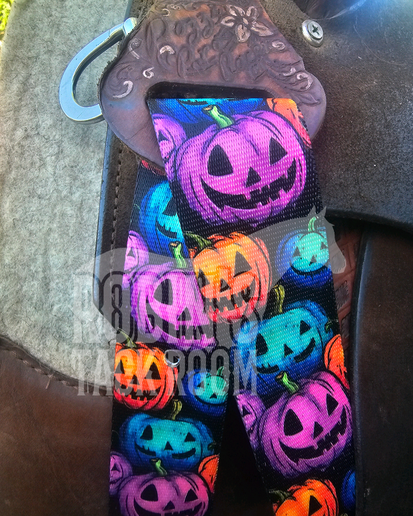 Colorful pumpkins latigo and off billet set