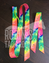 Load image into Gallery viewer, Neon tie dye latigo and off billet set
