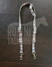 Load image into Gallery viewer, Brown and white cowprint headstall
