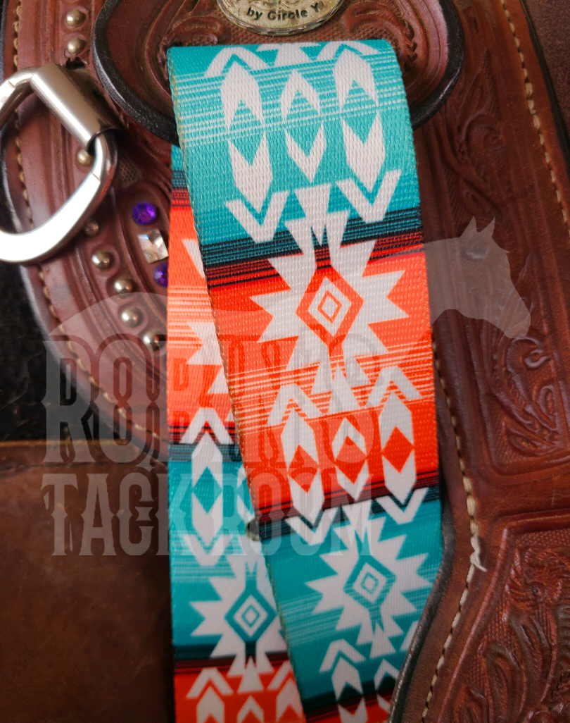 Turquoise Cactus Latigo and Off Billet Set