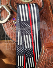 Load image into Gallery viewer, Thin red line latigo and off billet set
